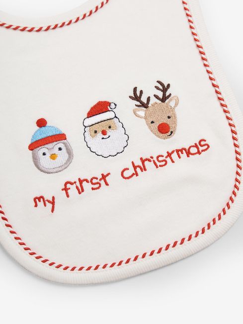 My first shop christmas bib