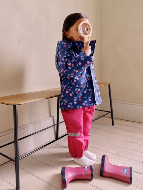 Berry Pink Pack Away Waterproof Trousers JoJo Maman Bebe
