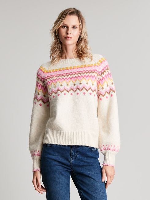 Joules valentina clearance fairisle jumper