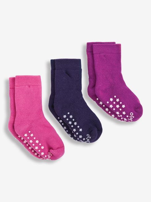 JoJo Maman Bébé Fuchsia 3-Pack Extra Thick Socks