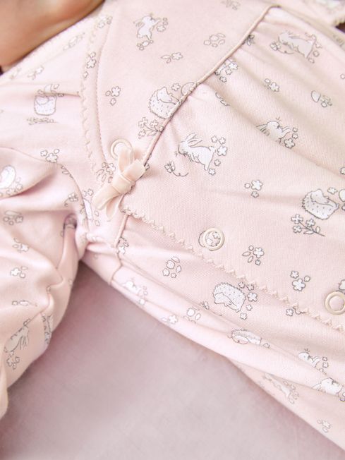 Buy JoJo Maman B b Pretty Cotton Baby Sleepsuit from the JoJo