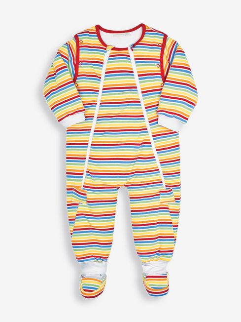 JoJo Maman Bébé Light Rainbow Stripe 2.5 Tog 2.5 Tog Sleep Snuggler