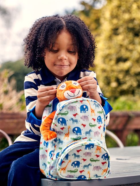 Blue Safari Printed Backpack JoJo Maman Bebe