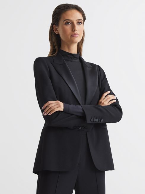 Turtleneck and blazer womens hot sale
