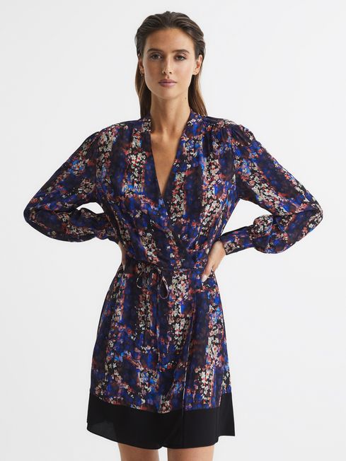 Reiss Carla Ditsy Floral Print Mini Dress REISS