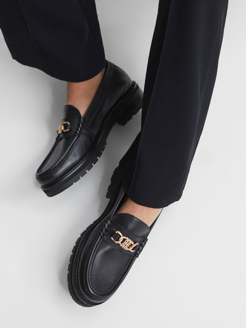 Reiss loafers mens top