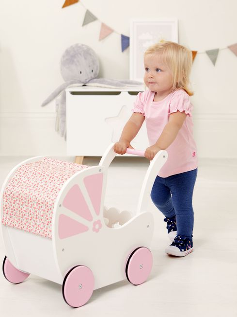 Doll and pram for 1 year old on sale