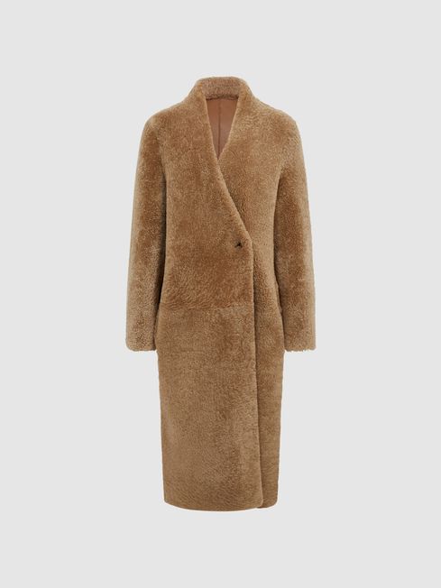 Reiss shearling coat store