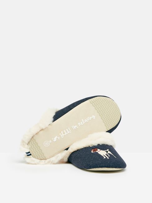 Buy Joules Slippet Luxe Faux Fur Lined Mule Slippers from the