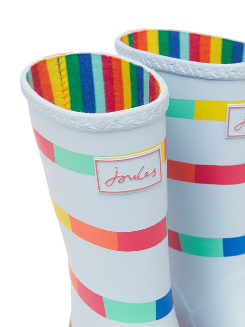 Joules rainbow wellies top