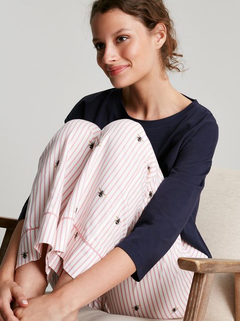 Buy Joules Pink Luna Light Pyjama Bottoms from the Joules online shop