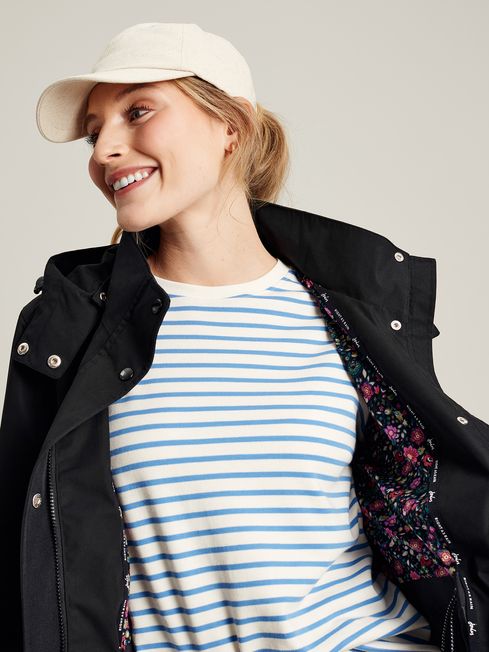 Joules coastline longline waterproof jacket top
