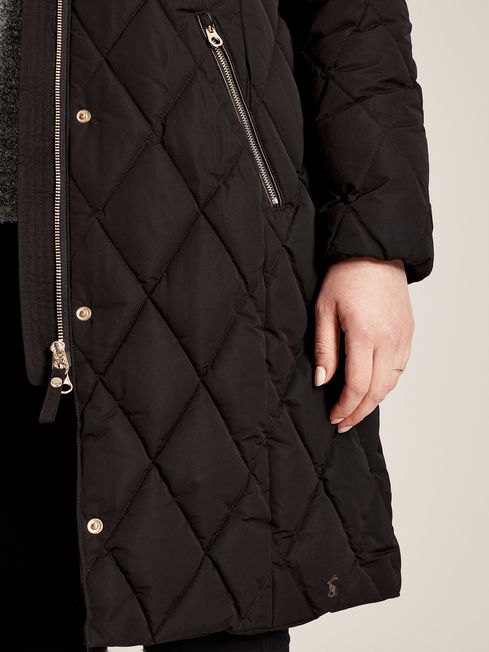 Joules Uppingham Black Diamond Quilted Trail Jacket