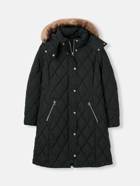 Uppingham Black Diamond Quilted Trail Jacket Joules