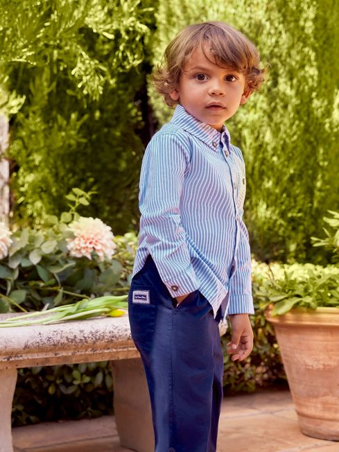 Striped chinos clearance