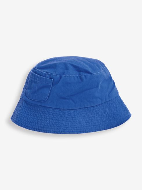JoJo Maman Bébé Cobalt Twill Bucket Sun Hat
