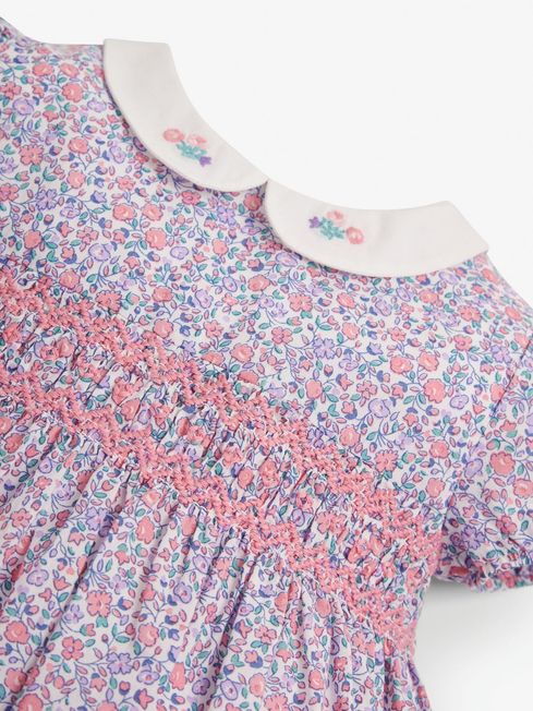 Buy JoJo Maman B b Ditsy Floral Smocked Dress from the JoJo Maman
