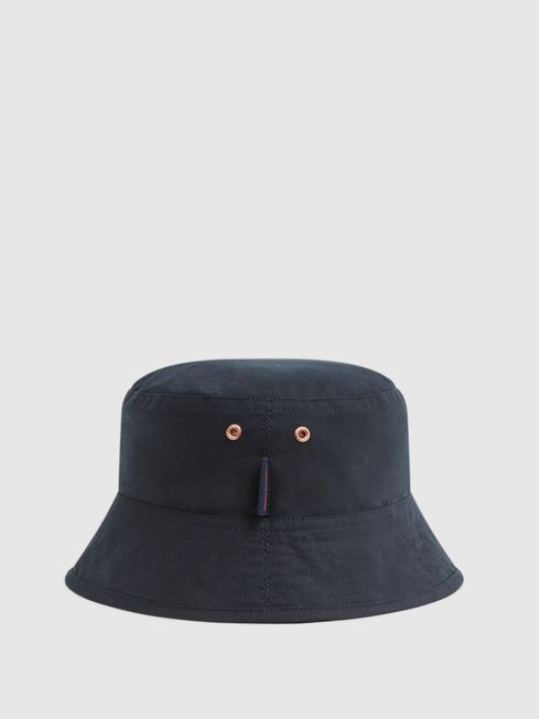 Private White Bucket Hat in Navy