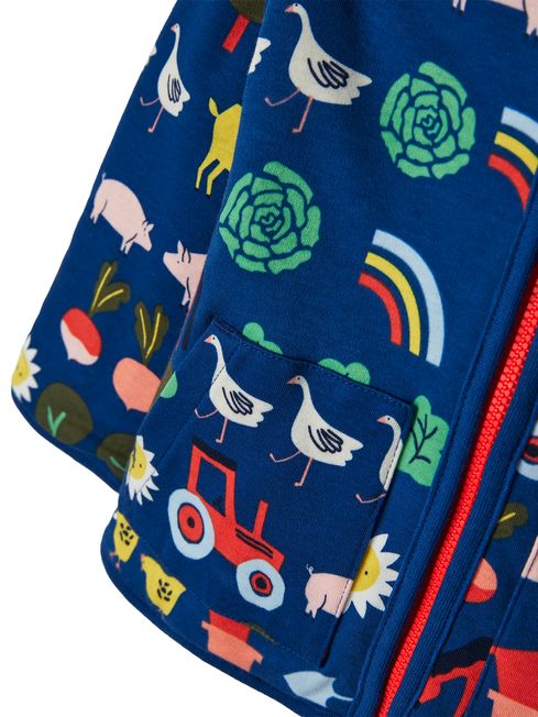 Joules Blue Cosette Reversible Jacket