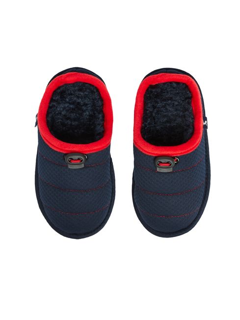 Joules Junior Blue Paddy Quilted Mule Slippers