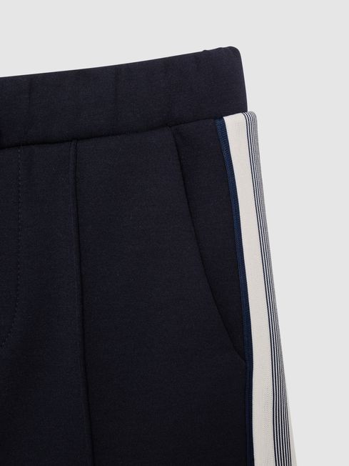 Reiss Navy Janeiro Junior Stripe Detail Shorts