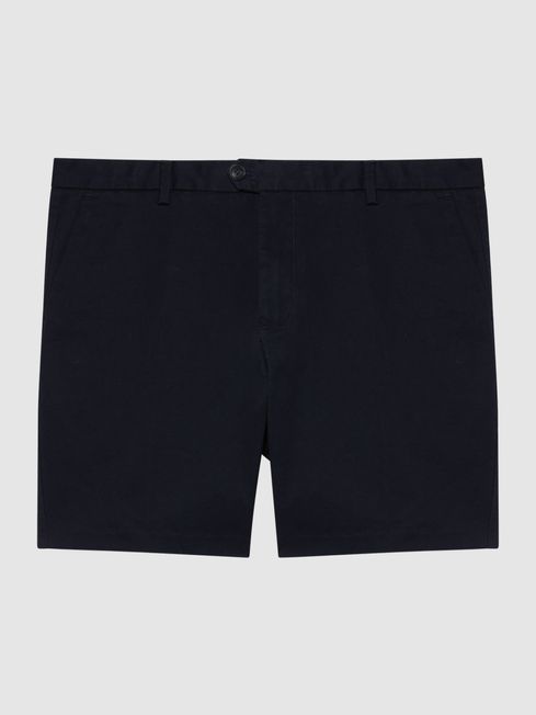 Reiss Navy Wicket S Short Length Casual Chino Shorts