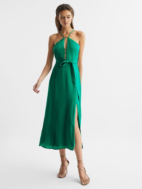 Reiss green dress store