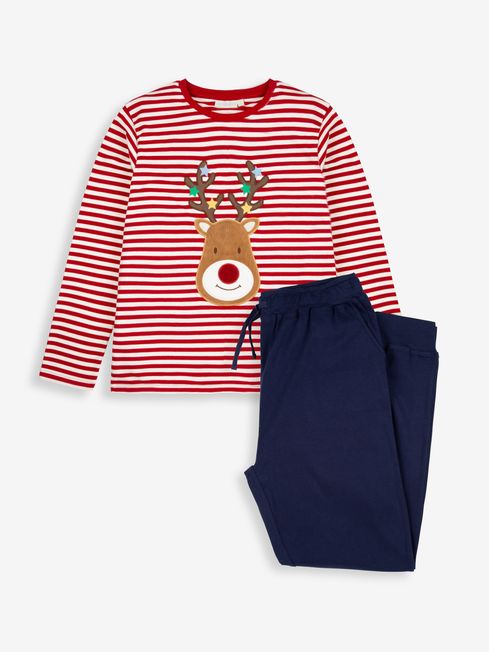 Red Men s Reindeer Pyjama Set JoJo Maman Bebe
