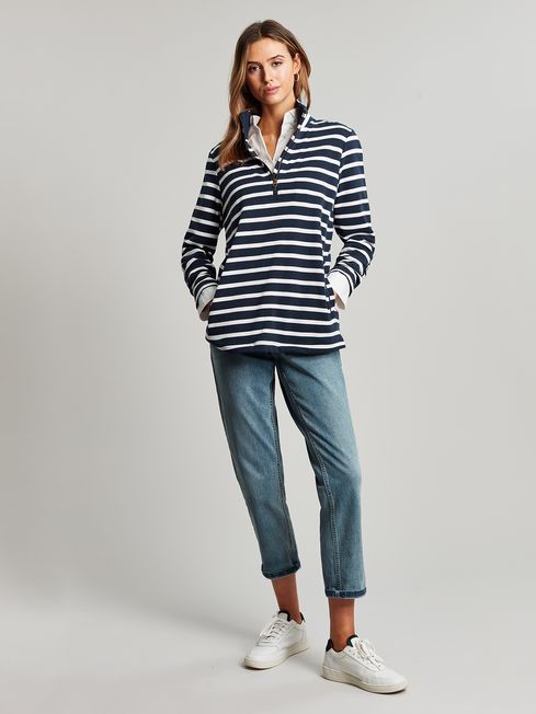 Joules Blue Pip Stripe Sweatshirt