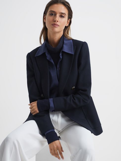 Reiss navy cheap blazer womens