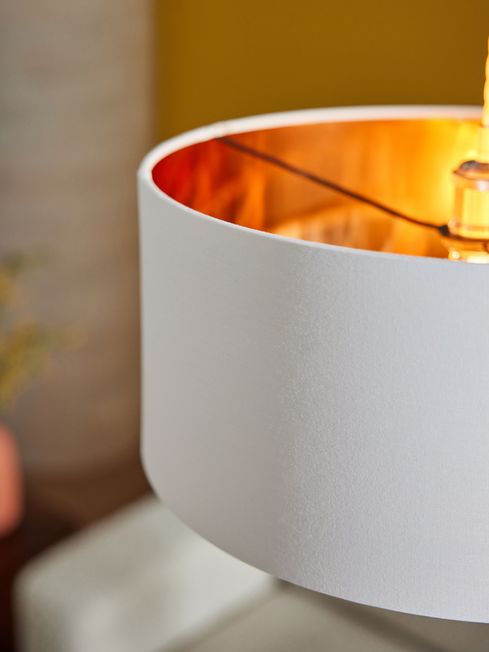 MADE.COM Black Copper Oro Pendant Drum Lamp Shade