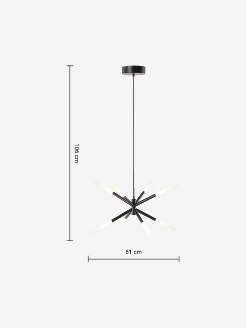 MADE.COM Black Wanda Pendant Ceiling Light