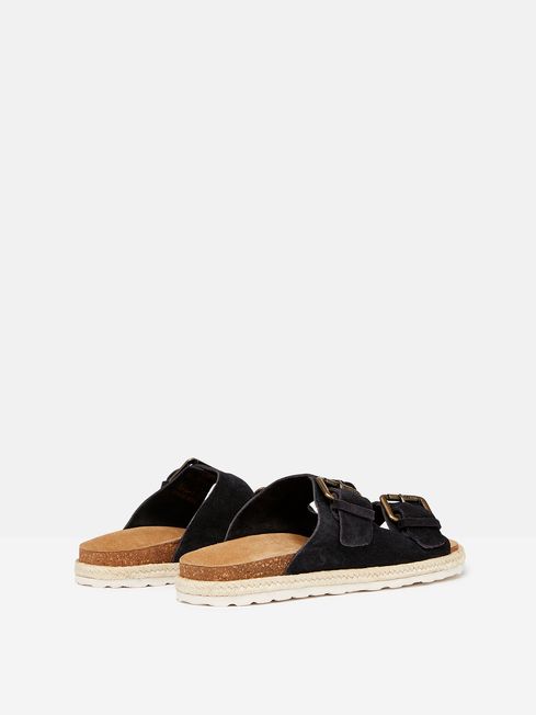 Buy Joules Lucinda Suede Espadrille Buckle Sliders from the Joules
