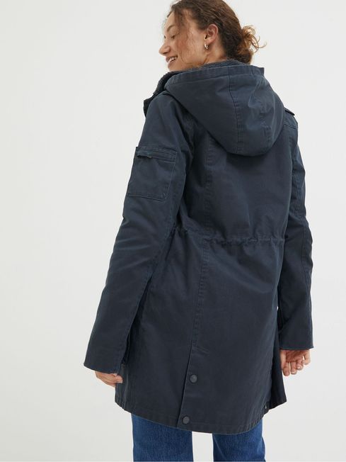Blue Cheshire Longline Coat
