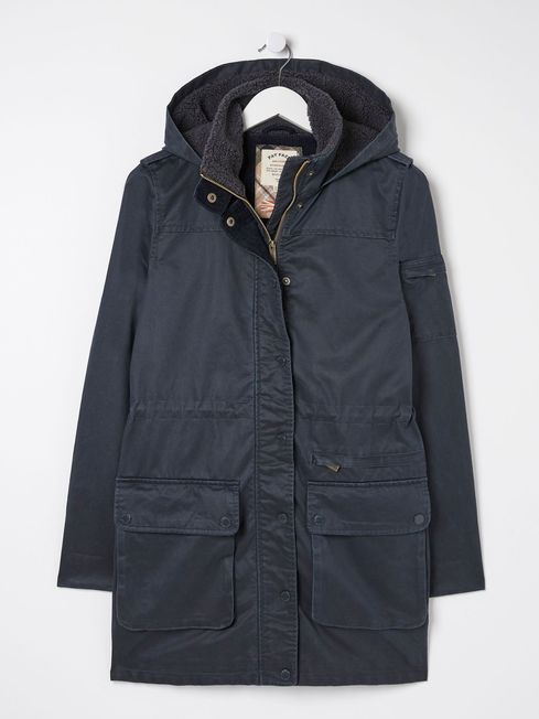 Blue Cheshire Longline Coat FatFace