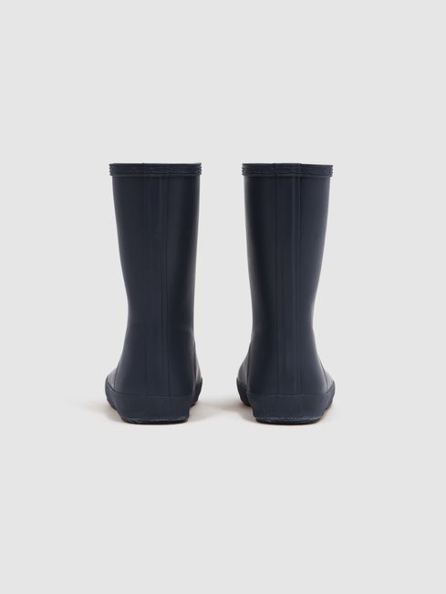 Hunter navy rain boots sale