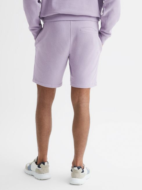 Reiss Lilac Henry Garment Dye Jersey Shorts