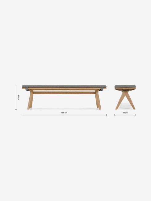 Made online dining bench
