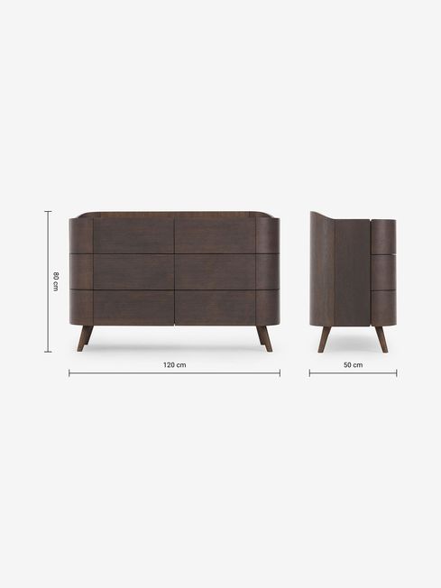 Oak chest of hotsell drawers 80cm wide