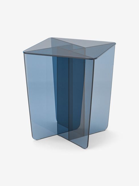 .COM Blue Glass Oki Side Table