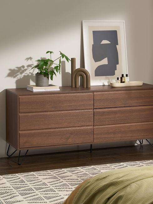 Elona wide chest of clearance drawers