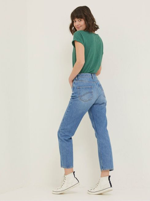 Blue Sutton Straight Cropped Jeans FatFace
