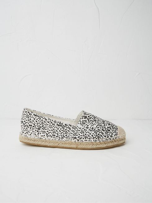 White Printed Maggie Espadrilles
