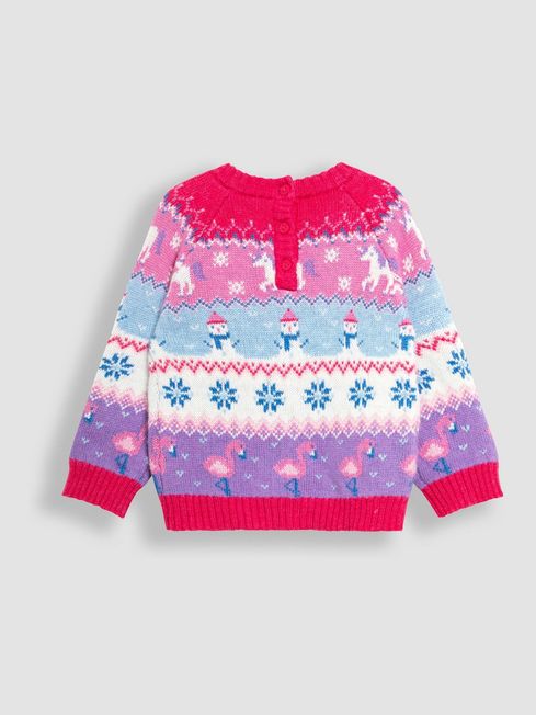 Pink unicorn christmas jumper new arrivals