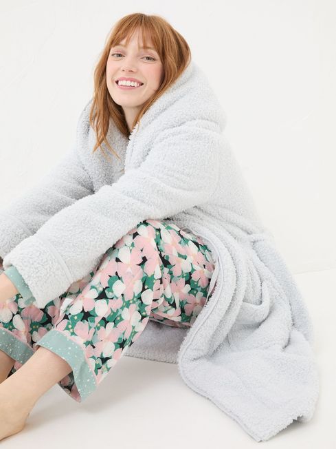 Snuggle Grey Dressing Gown FatFace