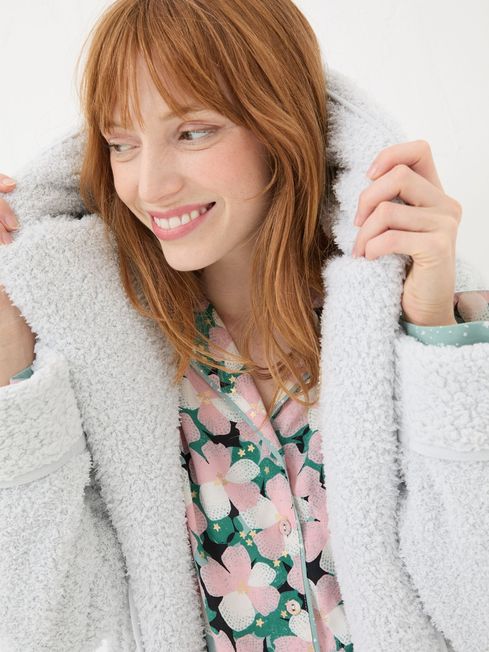 Snuggle Grey Dressing Gown FatFace