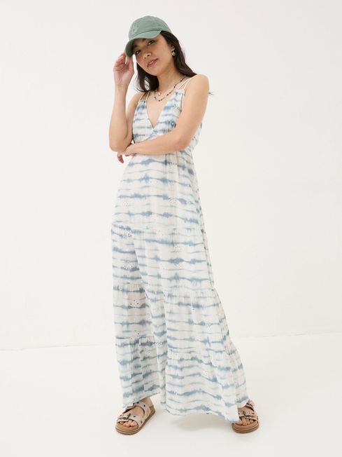 Blue Tie Dye Tammy Beach Maxi Dress FatFace