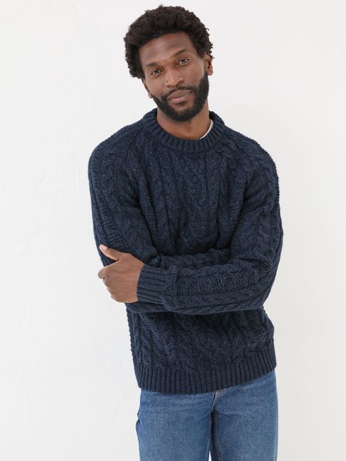 Navy Crew Neck Jumper FatFace