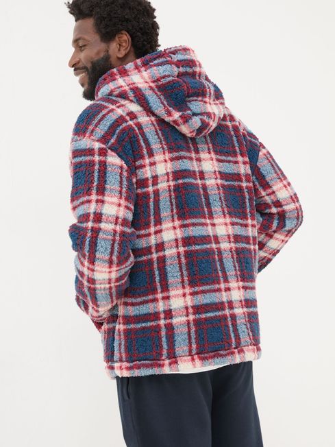 Red Check Sofa Hoodie FatFace