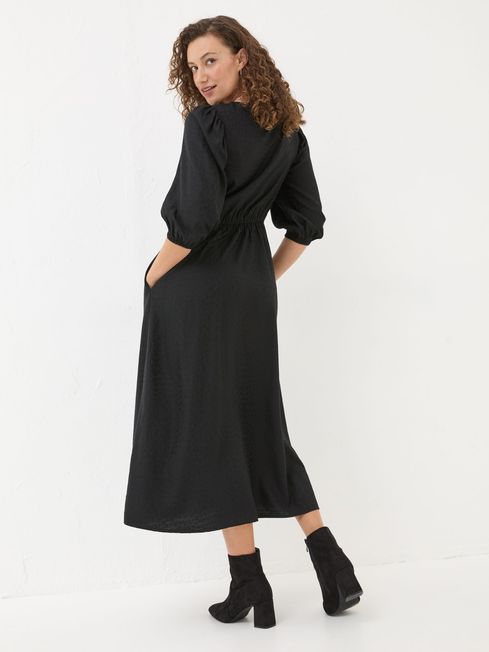 Fat face black dress top